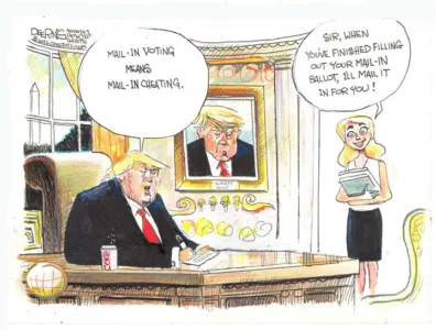 Editorial cartoon for Aug. 21, 2026